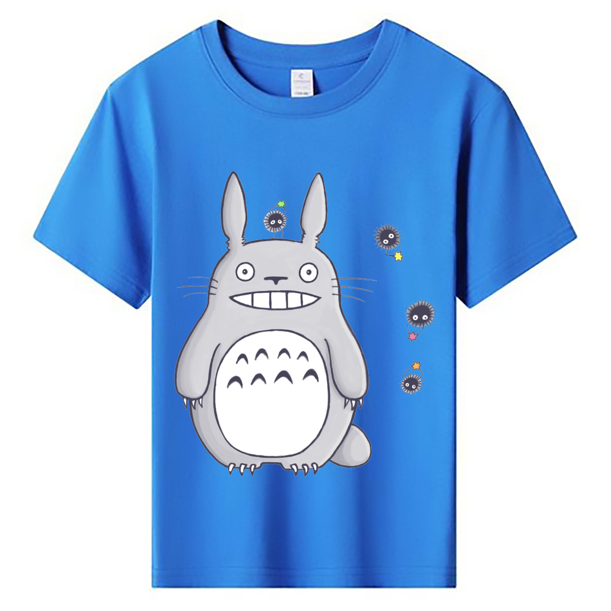 （画像用） となりのトトロ 草壁メイ 草壁サツキ My Neighbor Totoro Satsuki Kusakabe Mei Kusakabe 綿100％キッズTシャツ（フロントプリント）